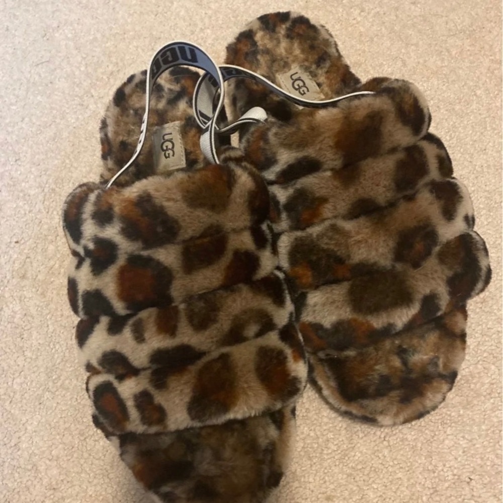 Ugg Cheetah slides